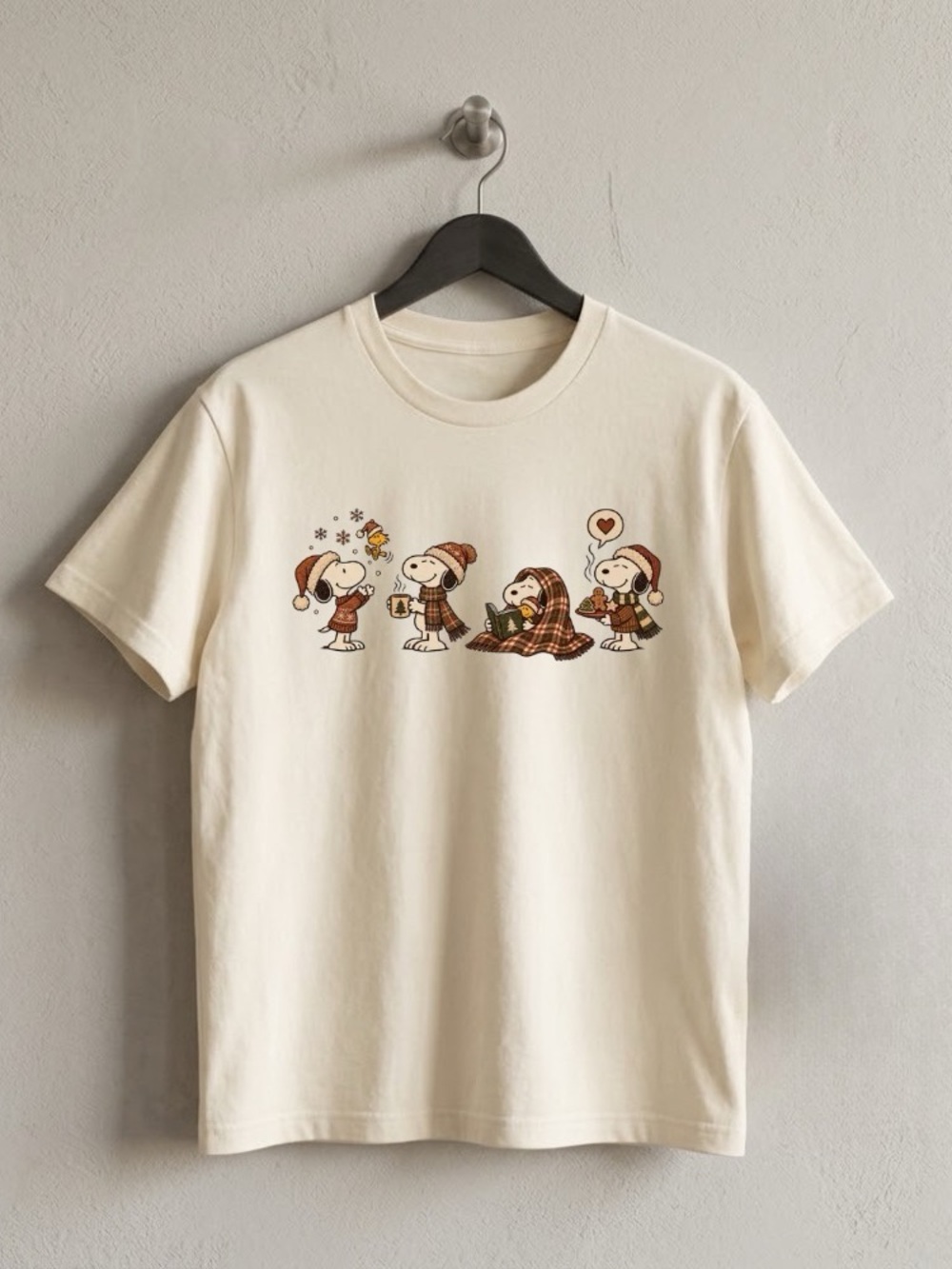 Peanuts Snoopy Winter Vibes Graphic Short Sleeve Tee